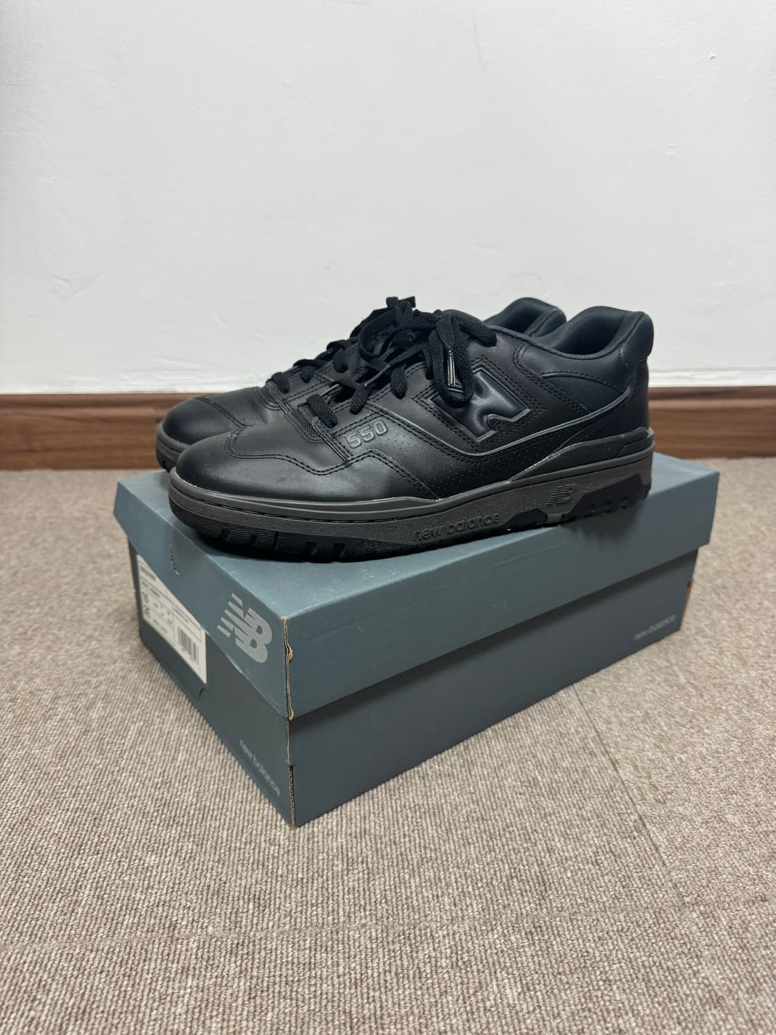 뉴발란스 550 트리플블랙 280사이즈 상품이미지1