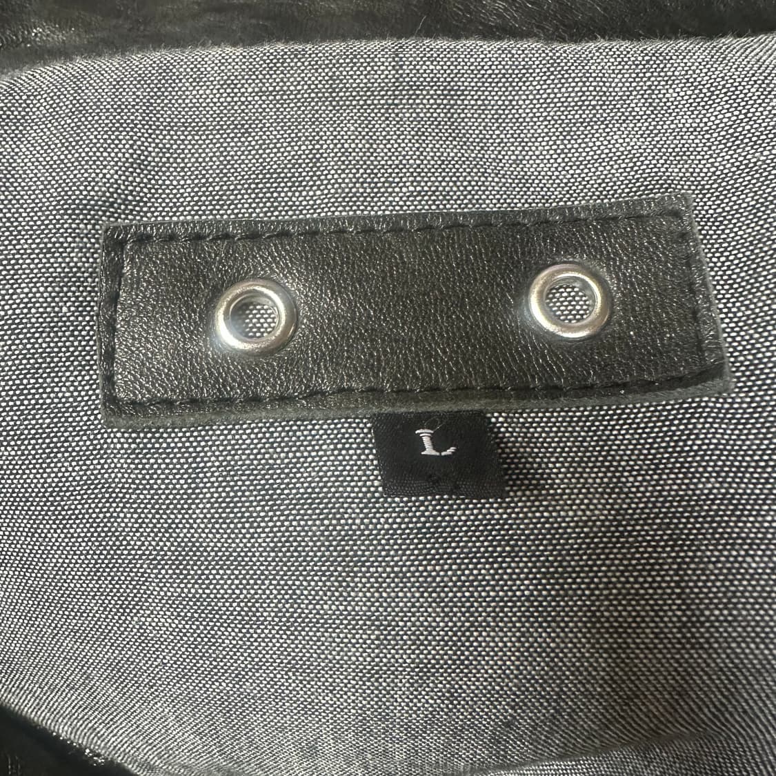 로빈스진 90s 블랙 카우레더자켓 L 상품이미지3