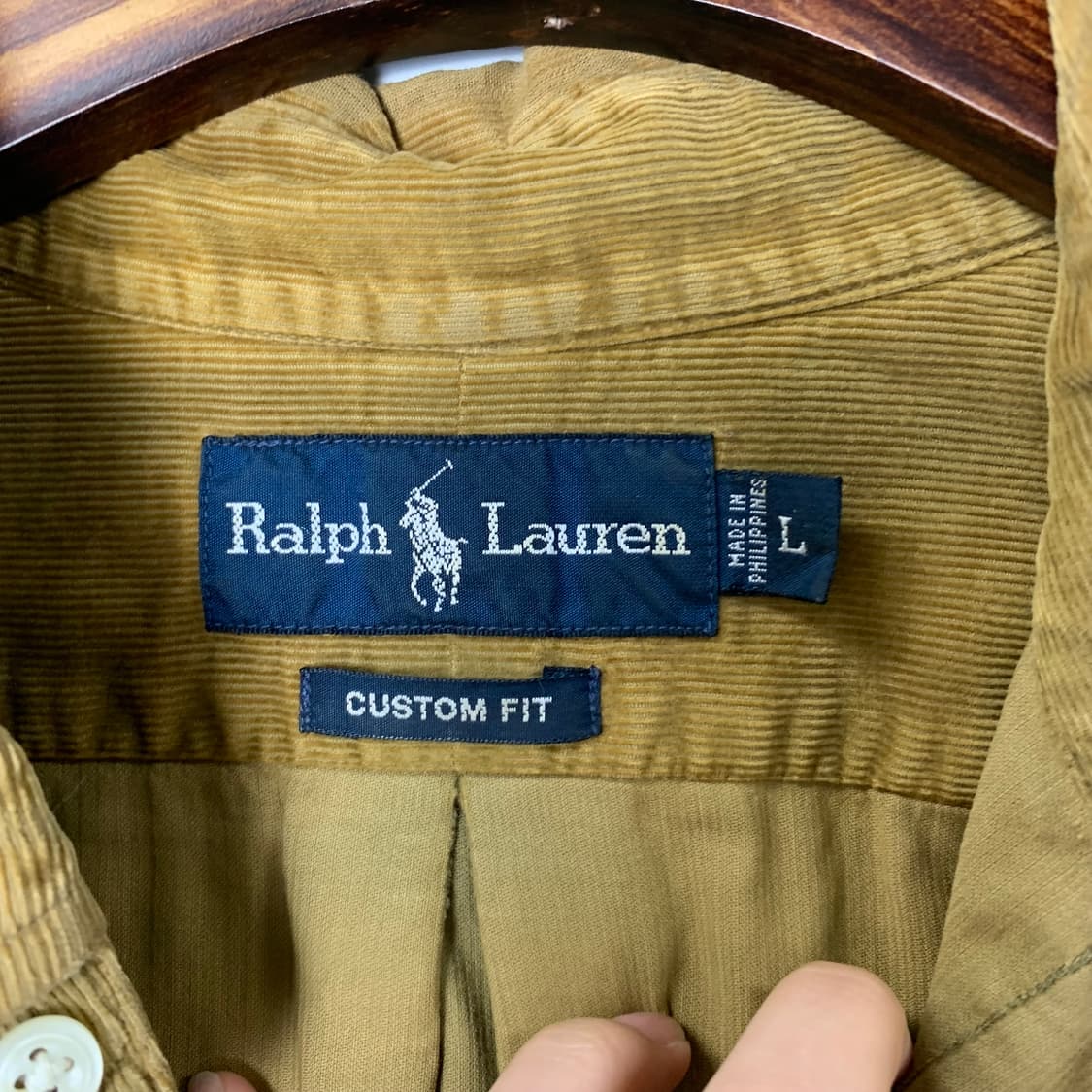 폴로 랄프로렌 브라운 코듀로이 옥스포드 셔츠 상품이미지5