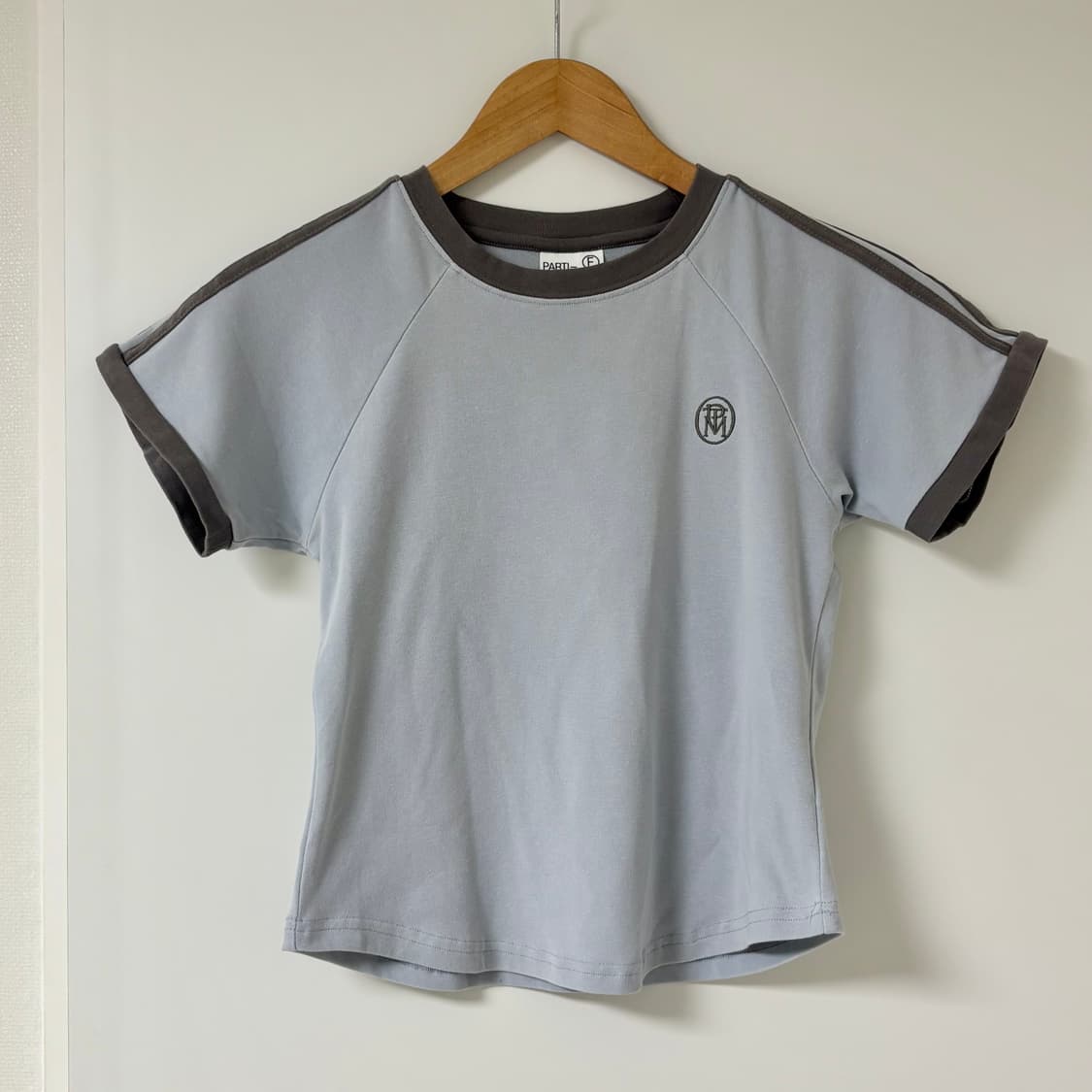 파르티멘토우먼 컬리지 스트라이프 링거 티 상품이미지4