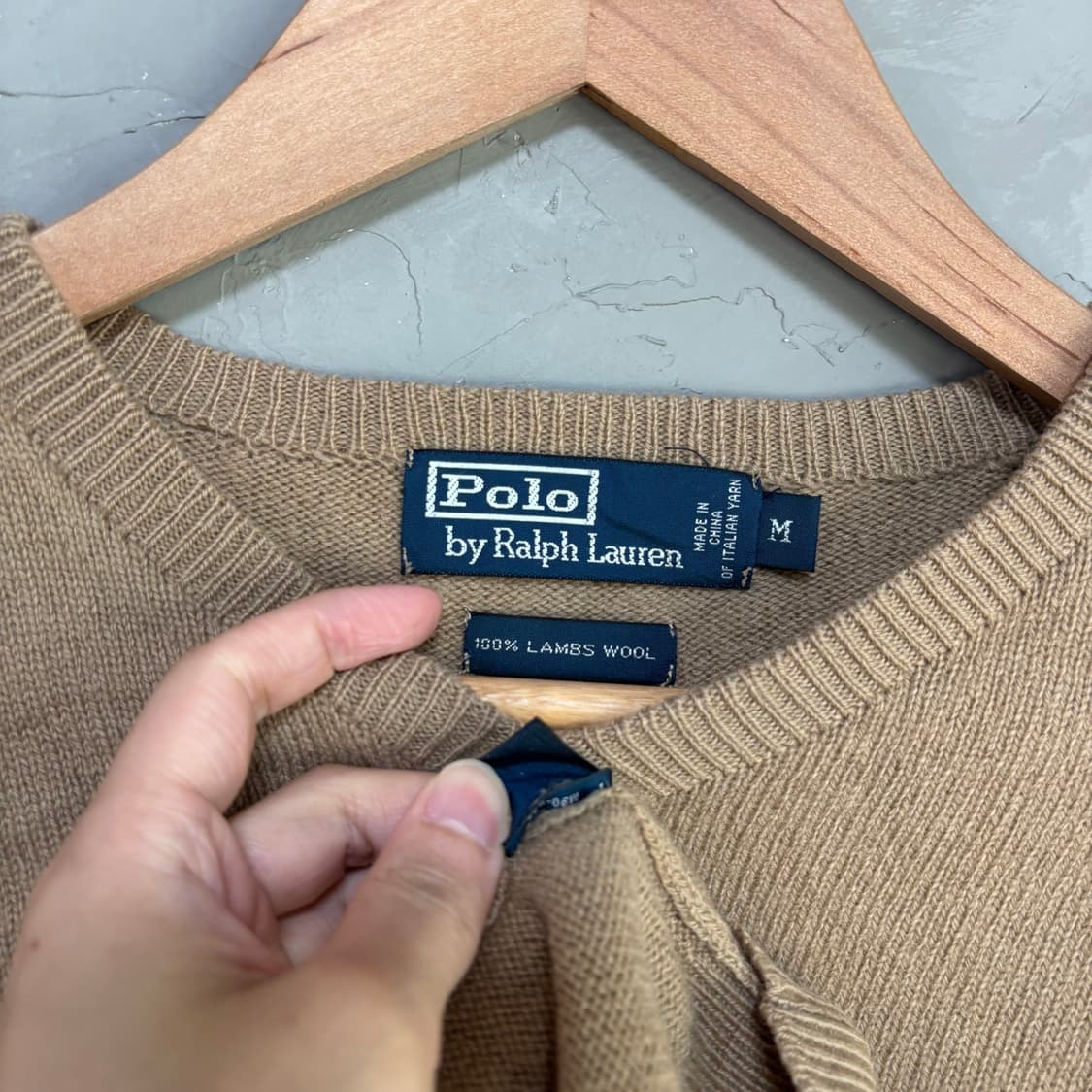 폴로 랄프로렌 램스울 니트 브라운 상품이미지3