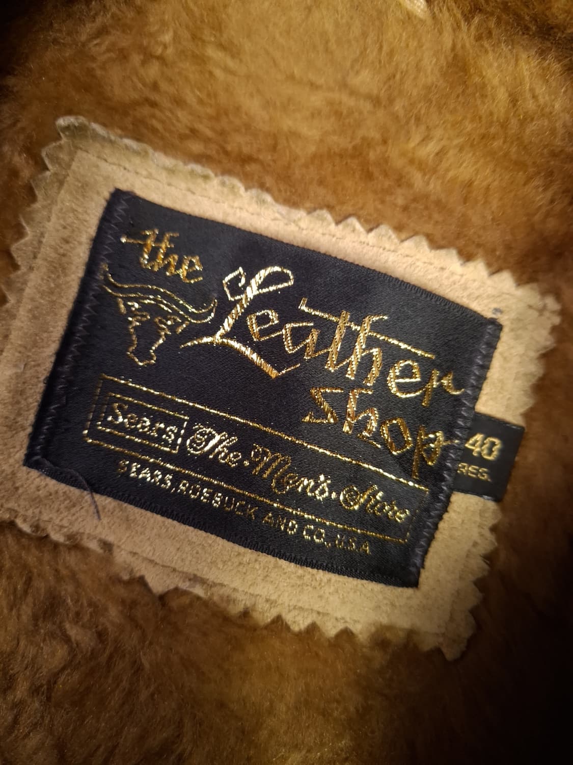 오리지날 80's 시어스 리얼스웨이드 코트 상품이미지3