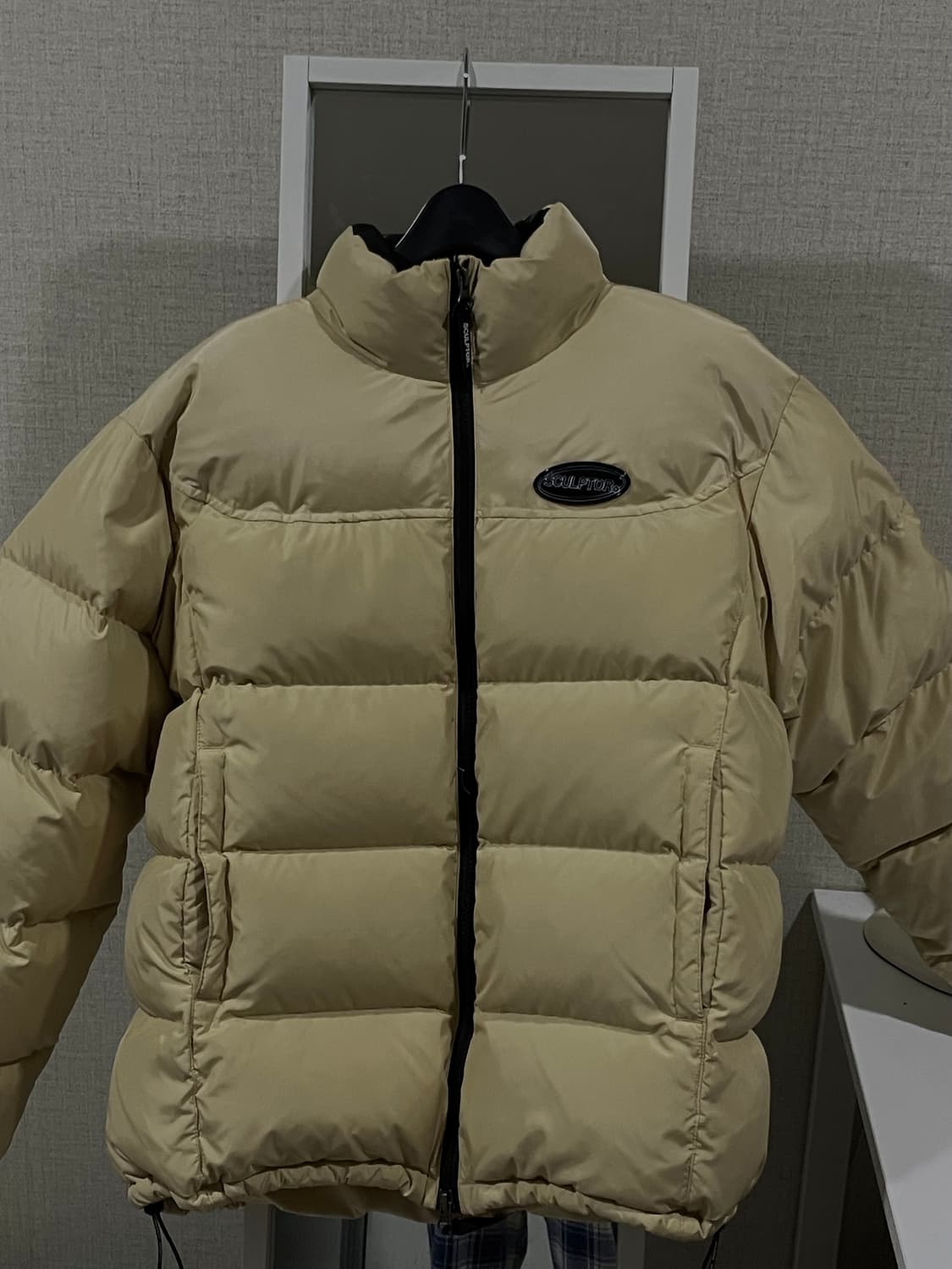 스컬프터 구스다운 패딩 베이지 상품이미지1