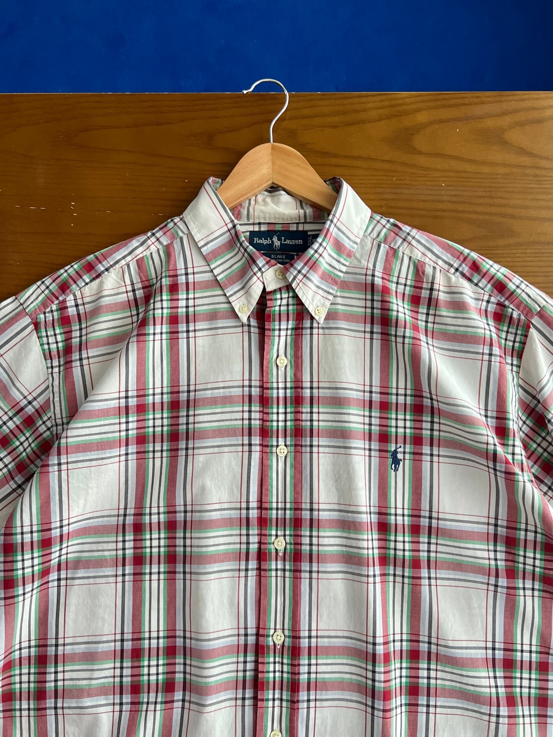 폴로 랄프로렌 체크 반팔셔츠 105 상품이미지1