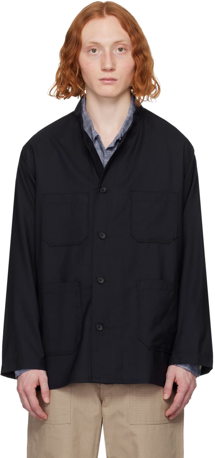 엔지니어드가먼츠 데이톤 셔츠 자켓 (네이비) 상품이미지9