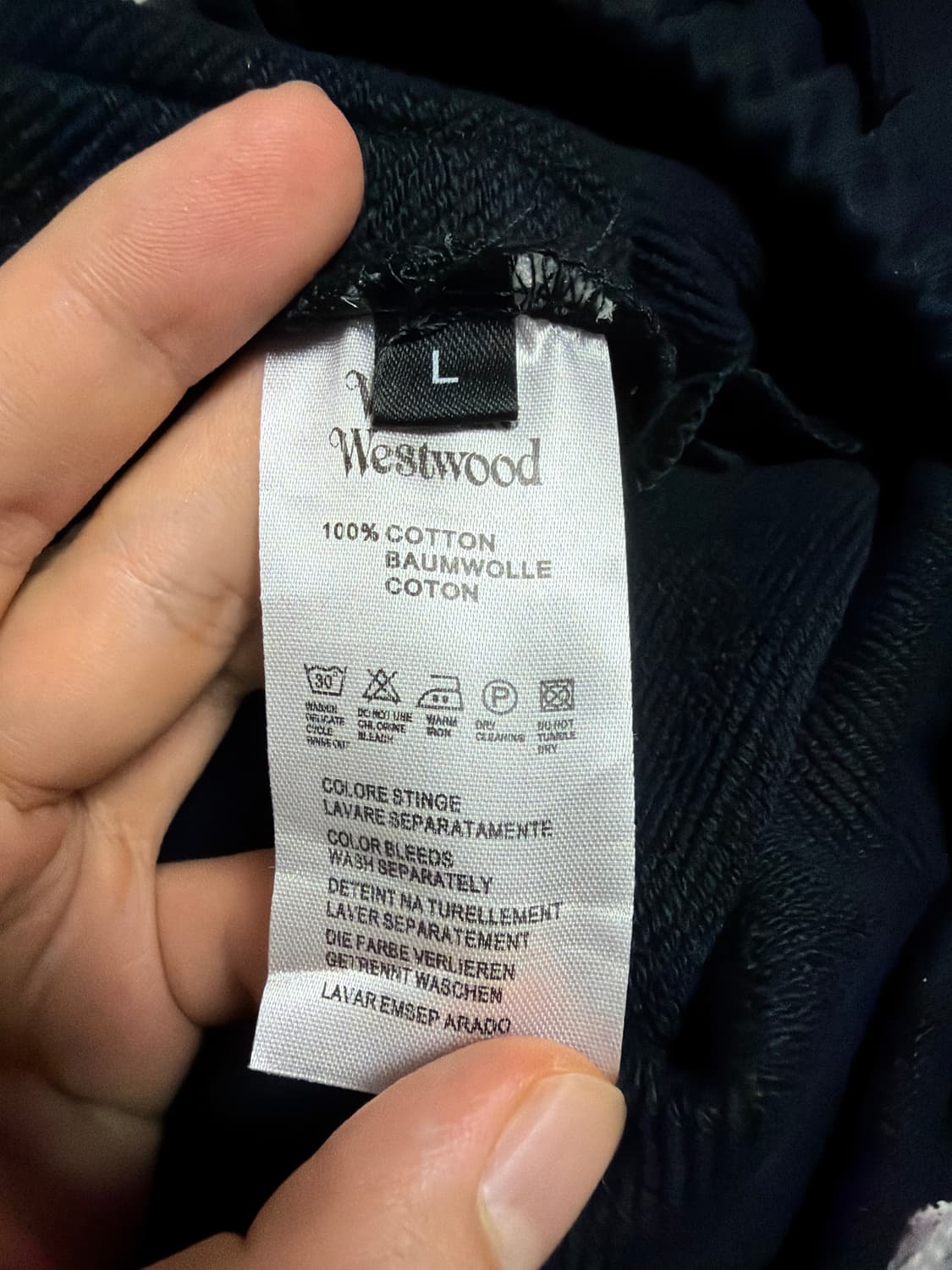 [새상품급] 비비안 웨스트우드 빅로고 스웨트 쇼츠 반바지L 상품이미지5