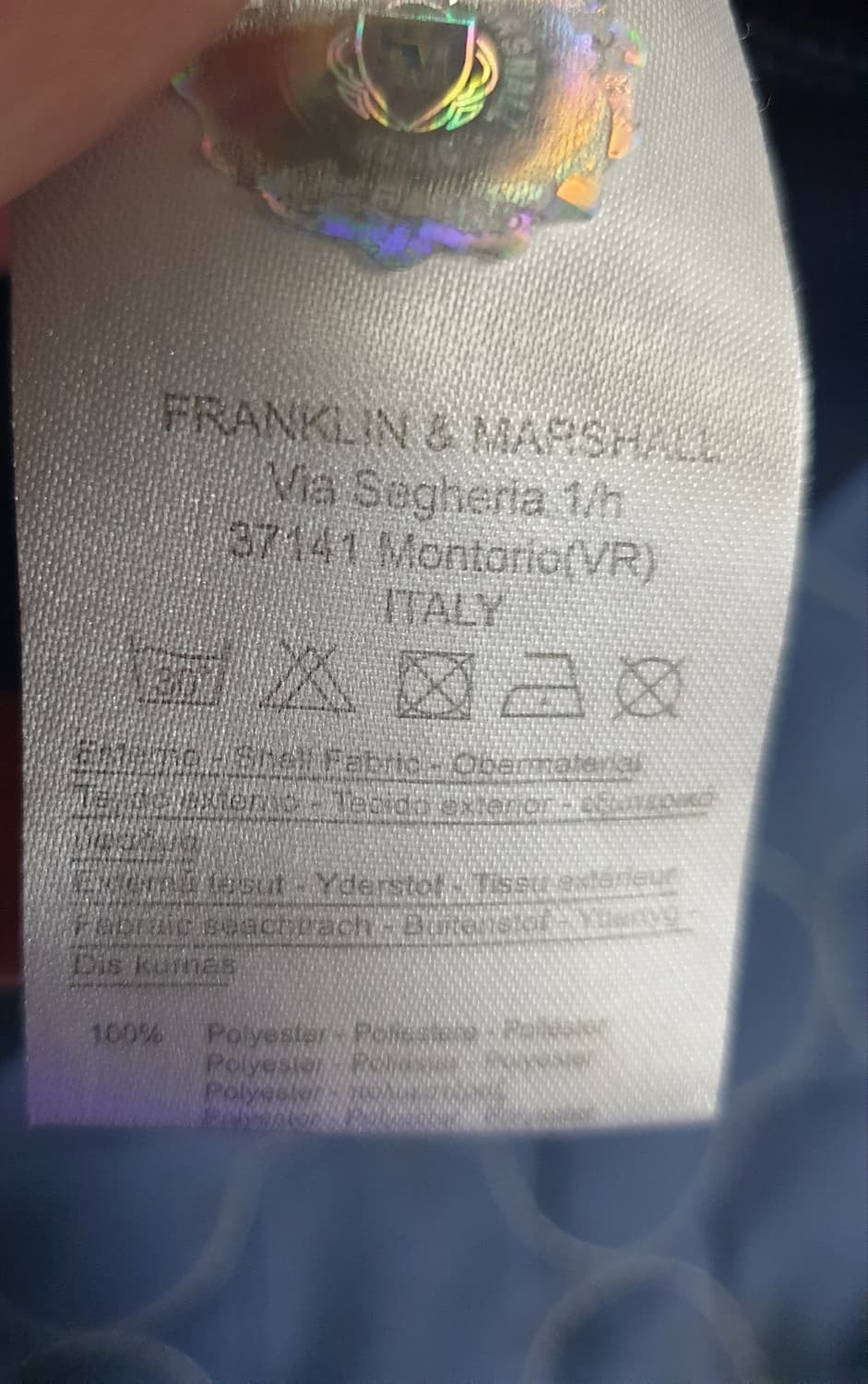 (빈티지) 프랭클린 앤 마샬 캠퍼스 OG 후드 바람막이 네이비 (M) 상품이미지5