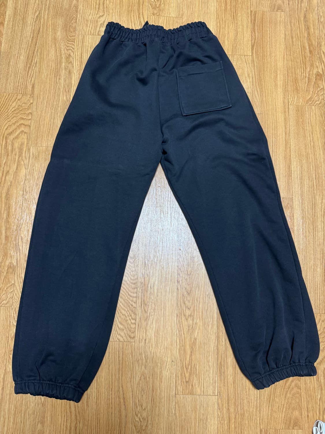 mjd 사이드 스냅 와이드 헤비스웨트 팬츠 블랙 L 상품이미지3