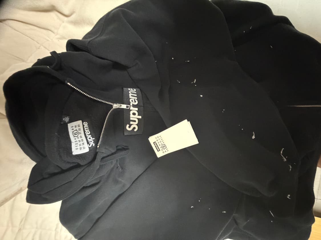 슈프림 마르지엘라 후드집업 블랙 XL 상품이미지3