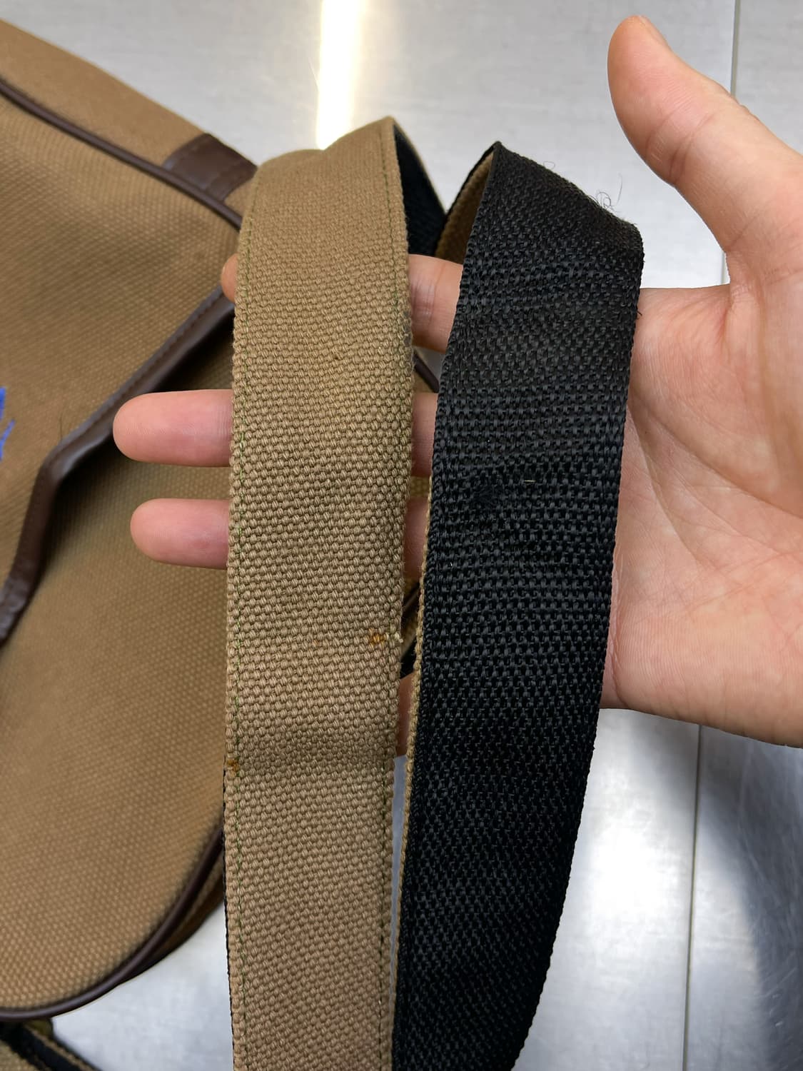 스투시 스탁 로고 캔버스 크로스백 상품이미지8