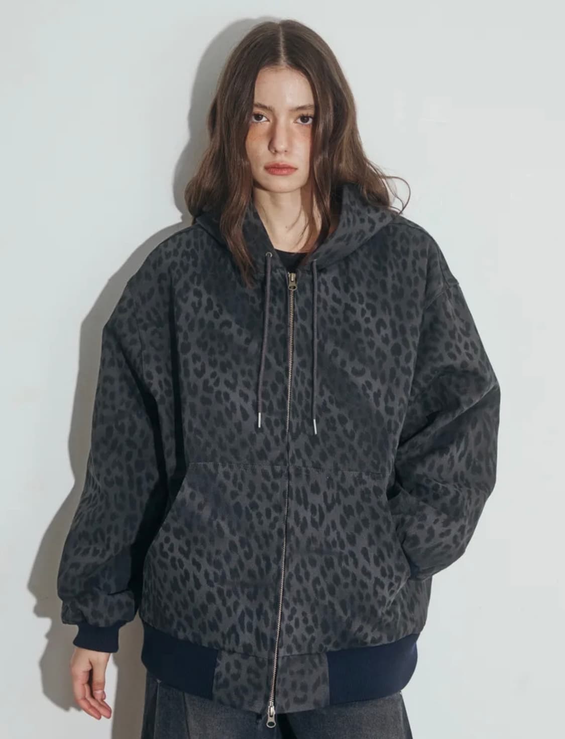오피쉬 레오파드 워크후드자켓 상품이미지1
