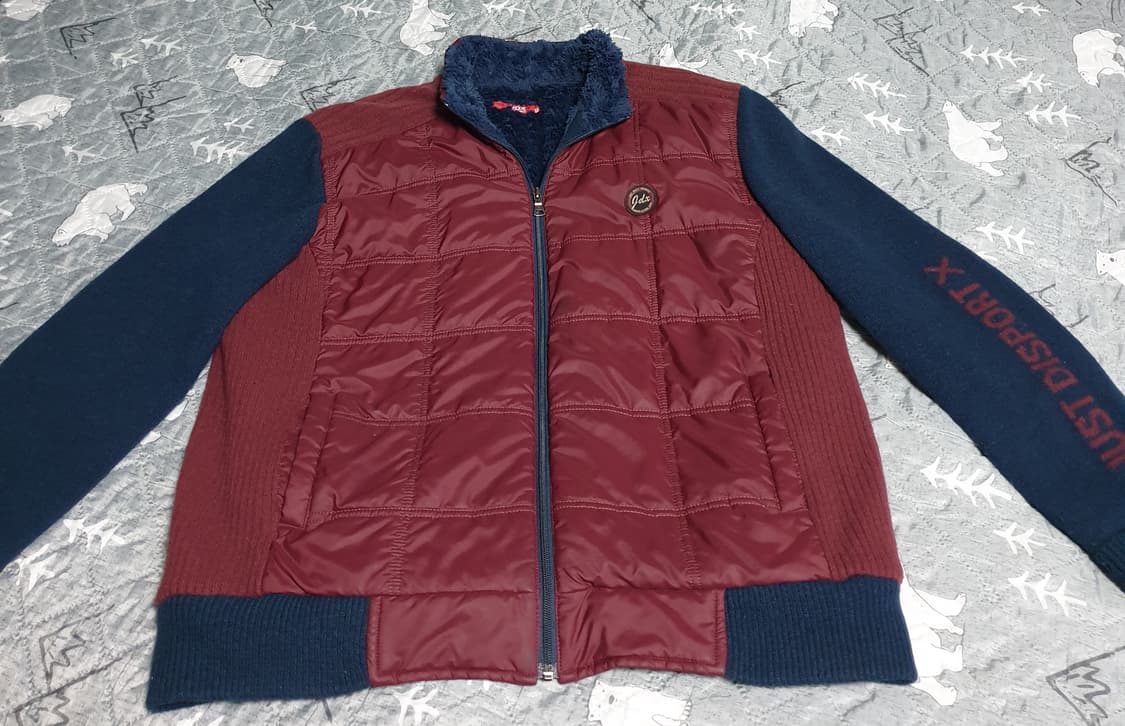 JDX 방풍 퍼 안감 패디드 니트 짚업 자켓 (105) 상품이미지1