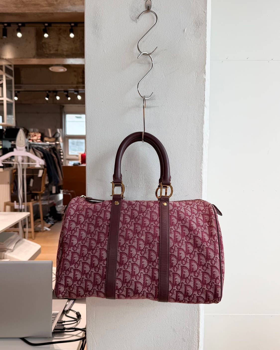 크리스찬 디올 레드 오블리크 트로터 보스턴백  상품이미지4