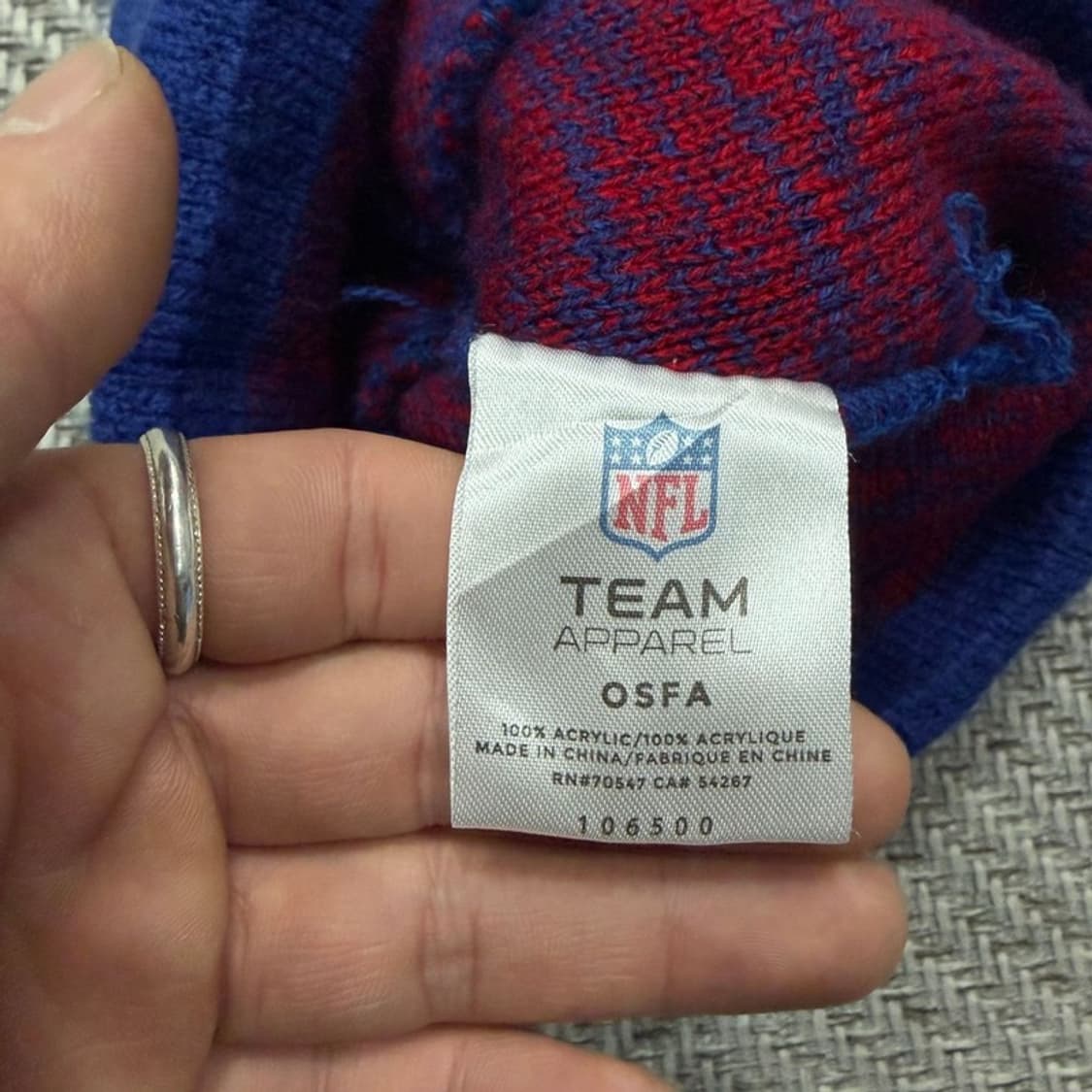 NFL 뉴욕자이언츠 폼 비니 v2347 상품이미지3