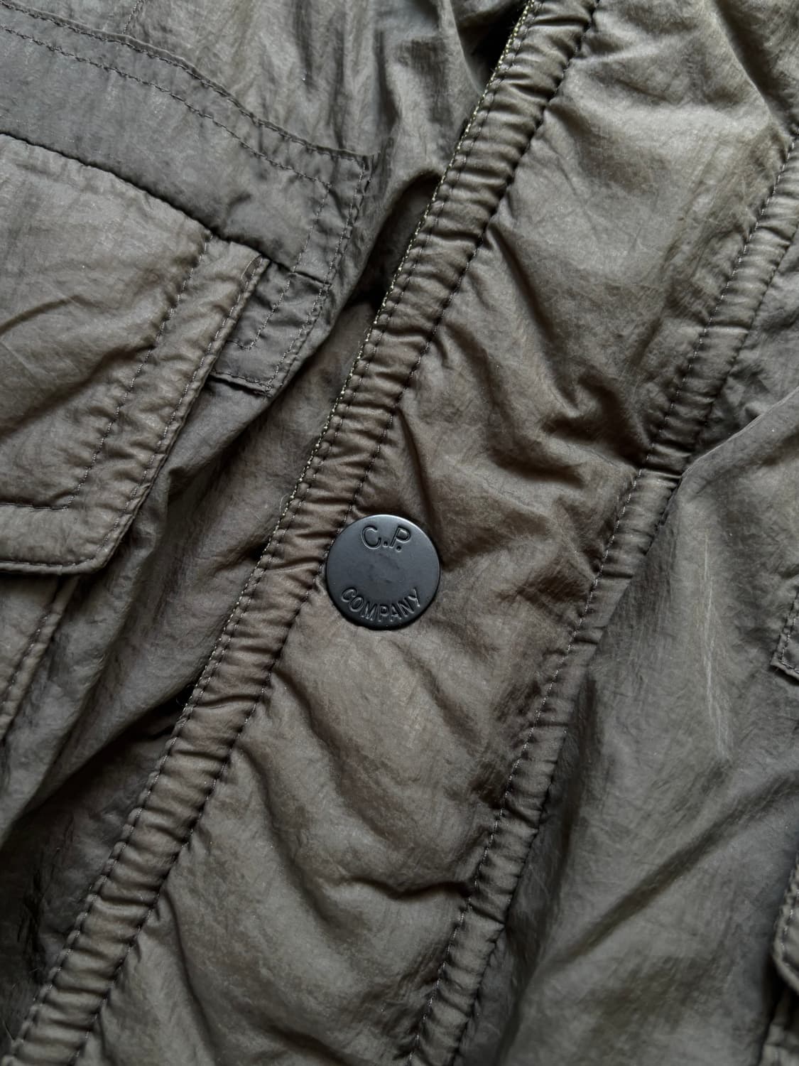 C.P. Company CP 컴퍼니 카키브라운 고글 다운 패딩 상품이미지8