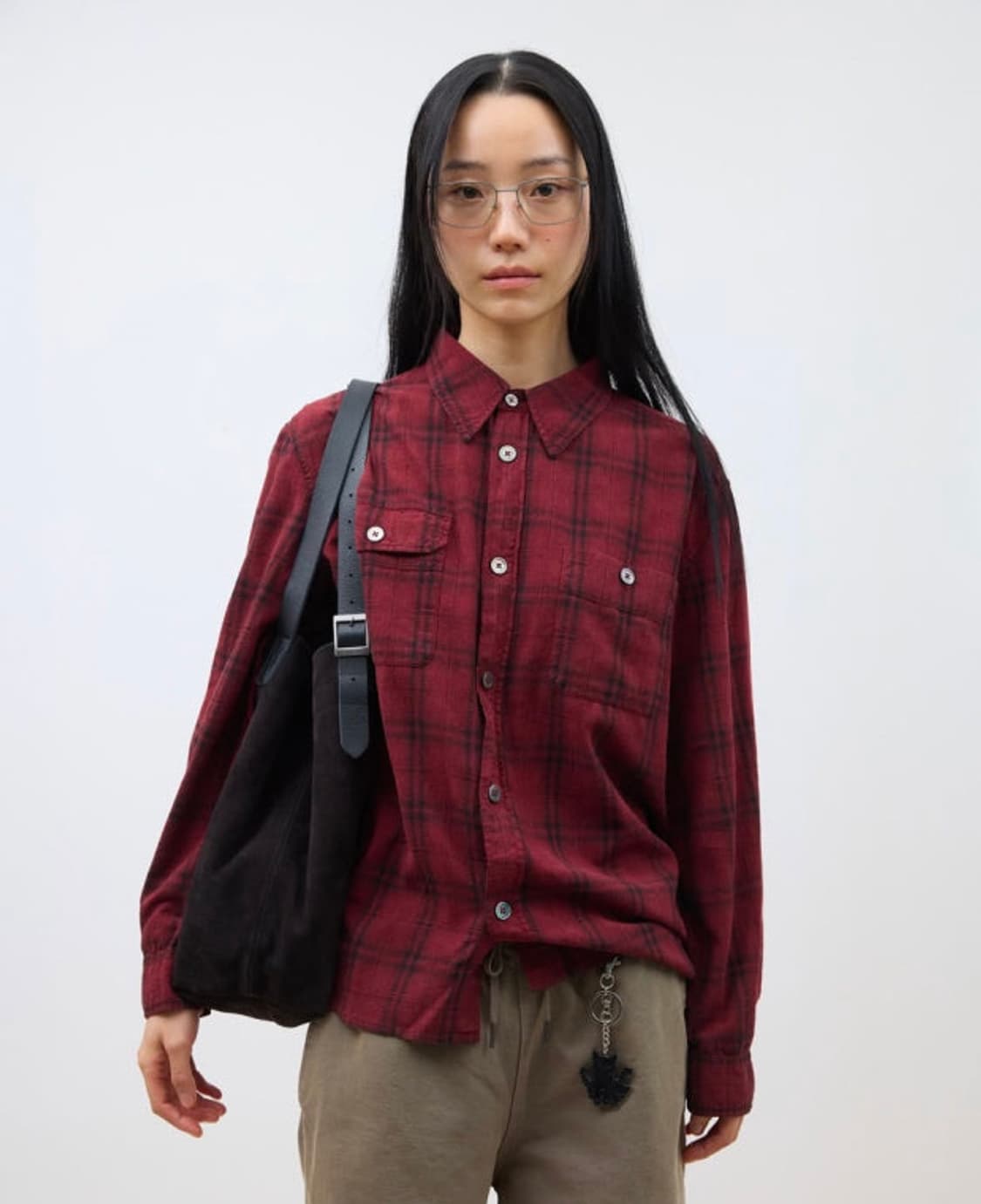 [2]해칭룸 크리스마스 컬렉션 셔츠 다크레드 상품이미지1