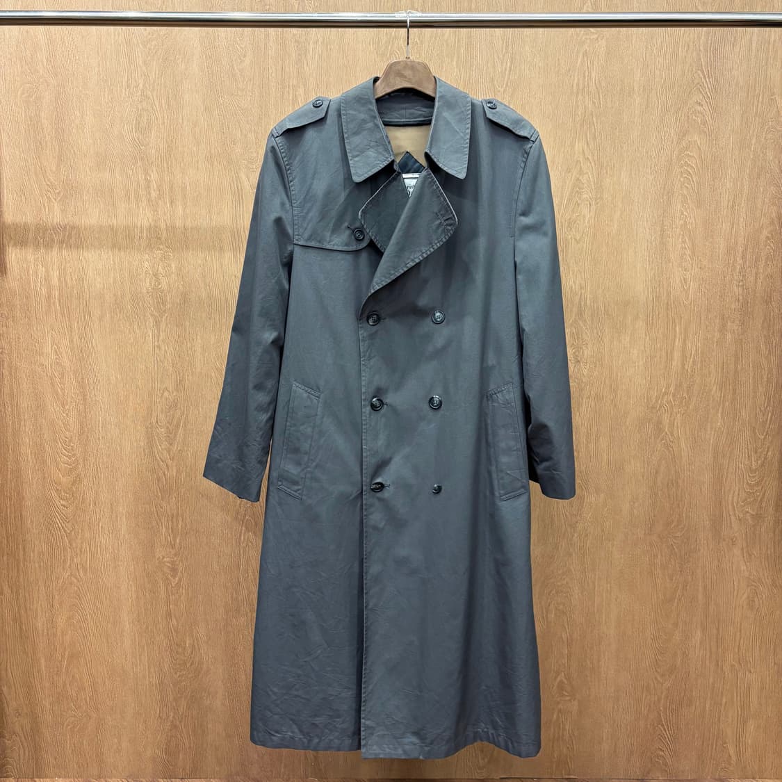 크리스찬 디올 트렌치 코트 더블 브레스트 견장 디테일 레귤러핏 상품이미지2