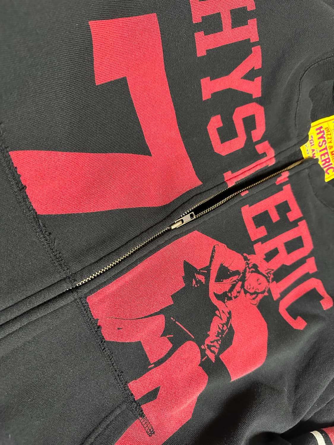 히스테릭글래머 히스테릭76 오버사이즈 점퍼 블랙 상품이미지2