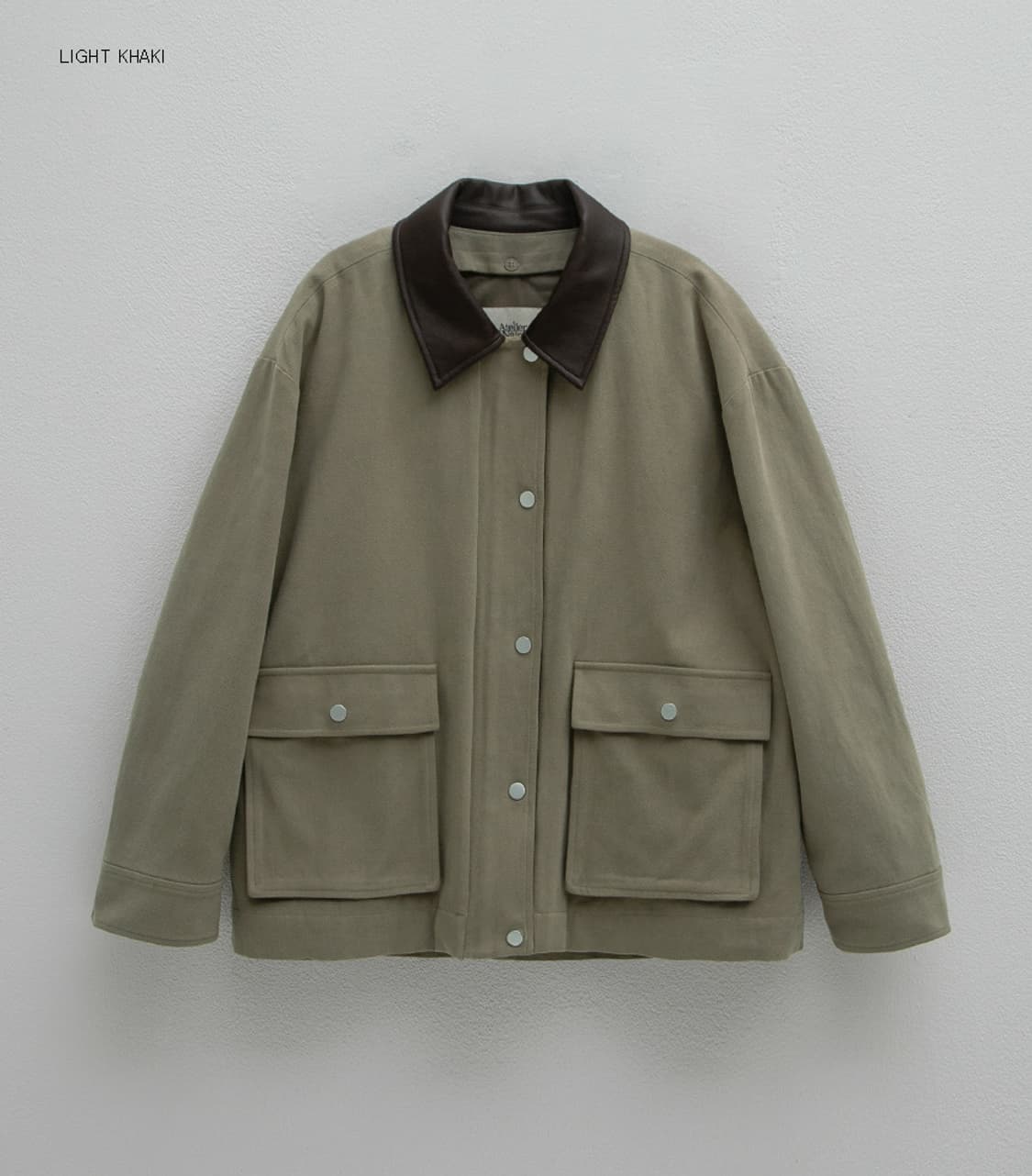 (F) 아틀리에나인  LEATHER COLLAR WORK JACKET 상품이미지6