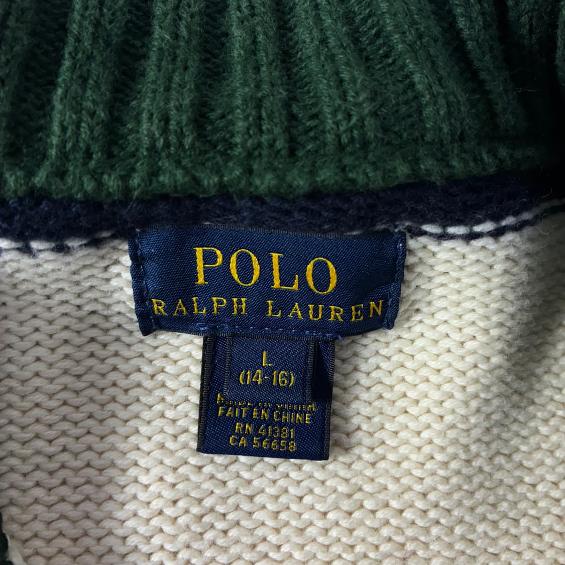 Polo  폴로 랄프로렌 빅포니 그린 스트라이프 니트집업   상품이미지7