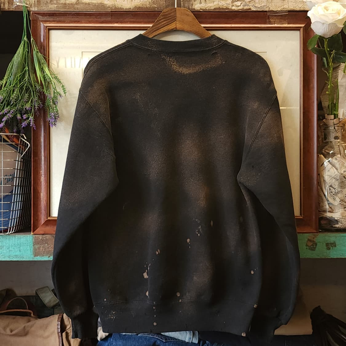 90s 러셀 맨투맨 빈티지 스웻셔츠 러셀 썬페이딩 s 상품이미지3