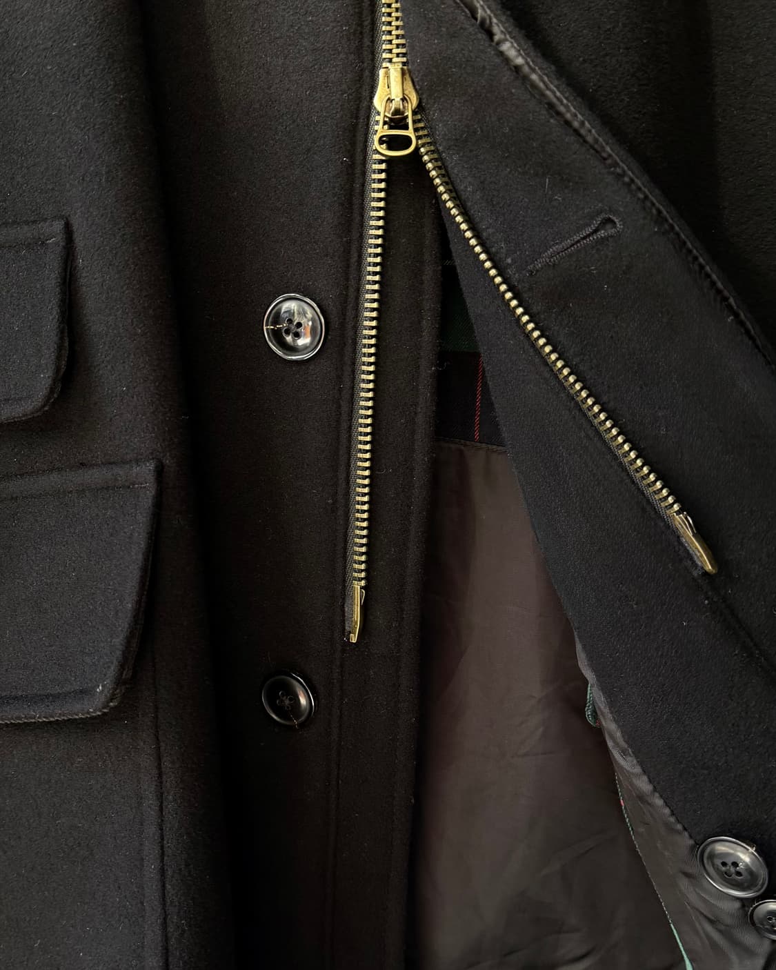 Polo Ralph Lauren black wool carcoat 상품이미지8