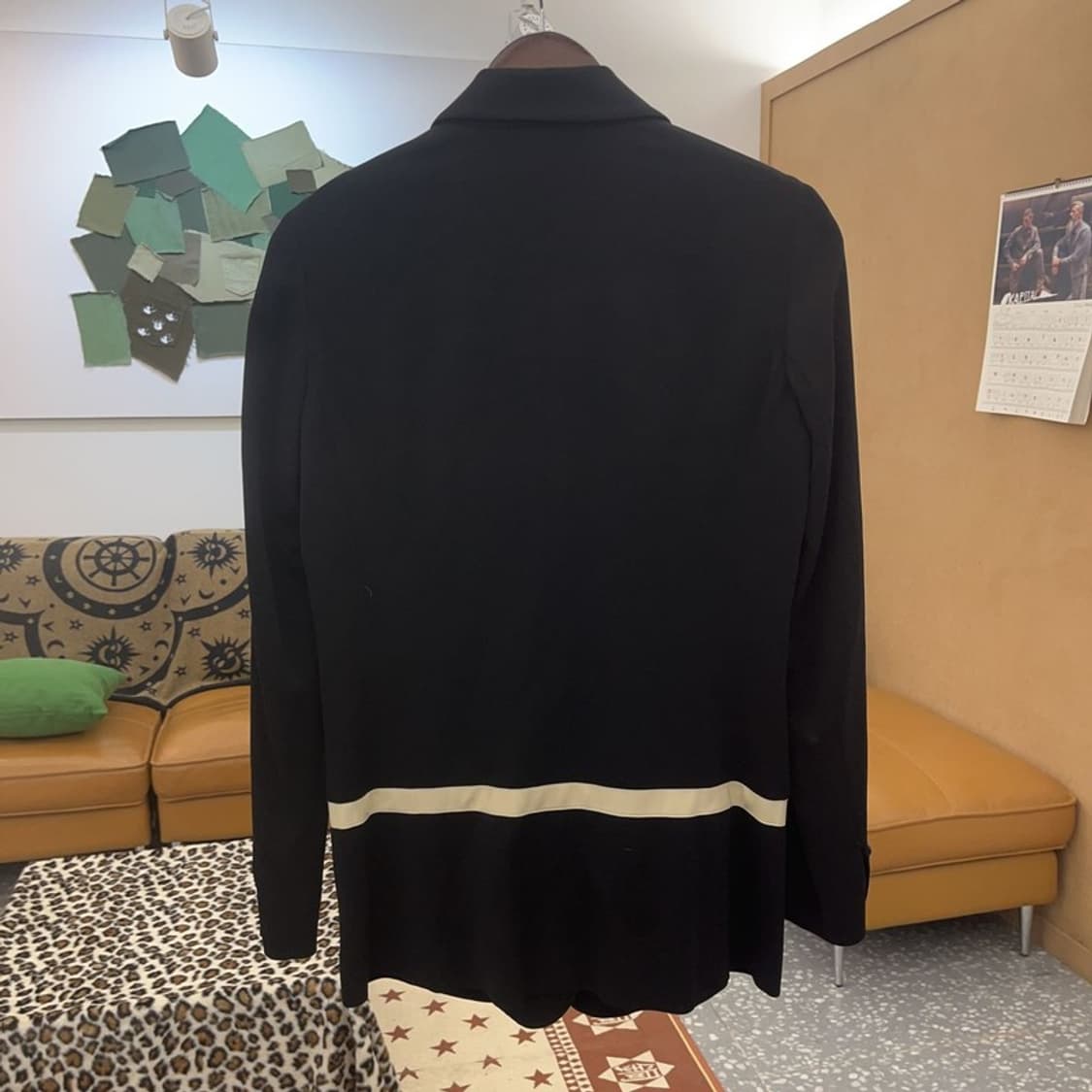 헬뮤트랭 모던 시크 캐주얼 라인배색 블레이저 자켓 90 C08930 상품이미지4