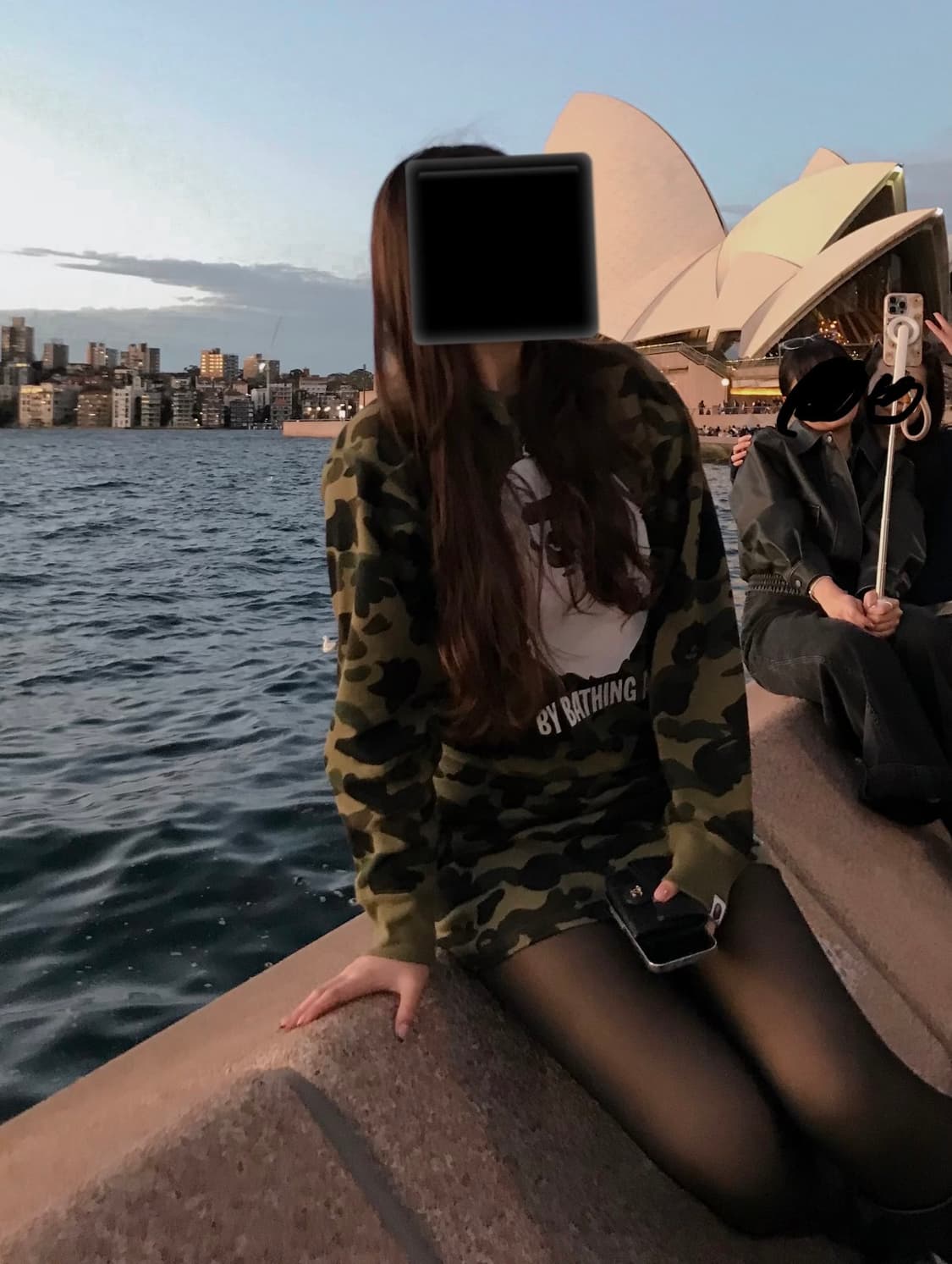 베이프 맨투맨&스커트 세트 상품이미지1