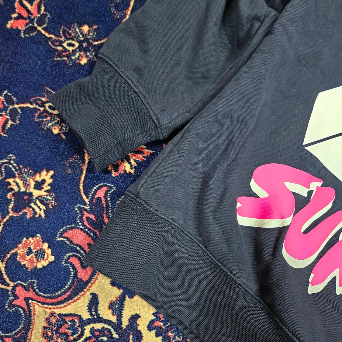 팔라스(PALACE) 믹스업 네이비 후드 티셔츠 L size 상품이미지4