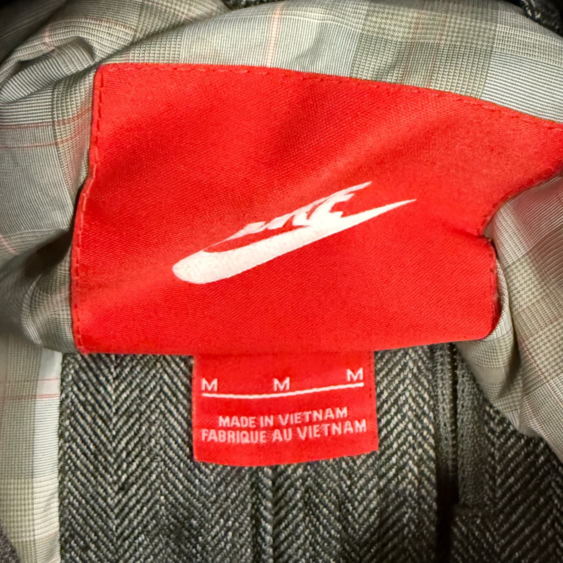 [정품/M] 나이키 그레이 배색 봄버 자켓 b15 상품이미지5