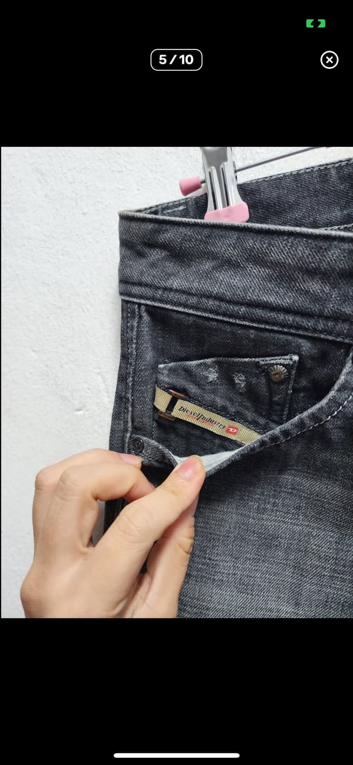 디젤 DARRON 빈티지 흑청바지 상품이미지5