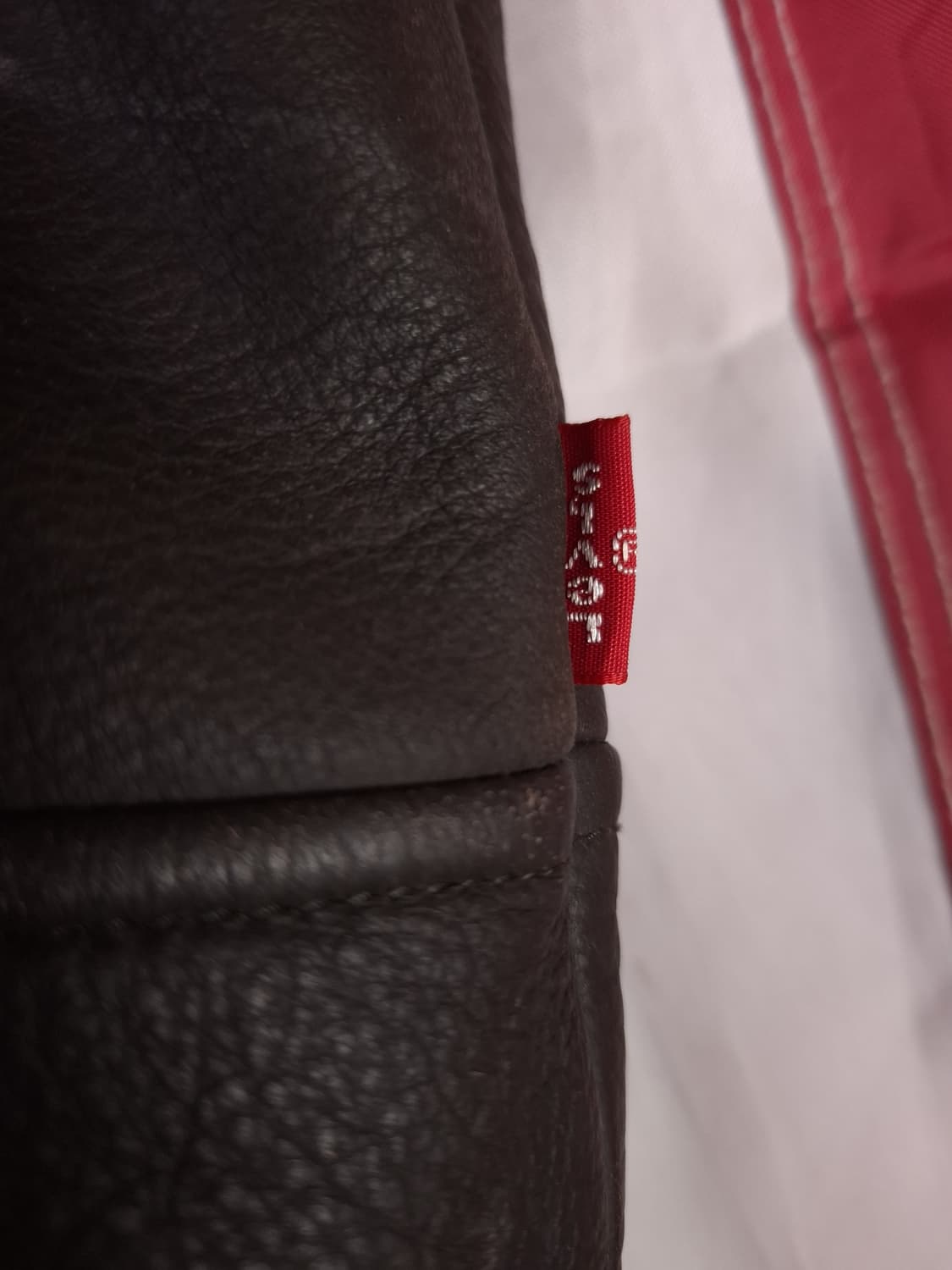 오리지날 국내산 다크리바이스 브라운 리얼레더 누박 자켓 상품이미지8