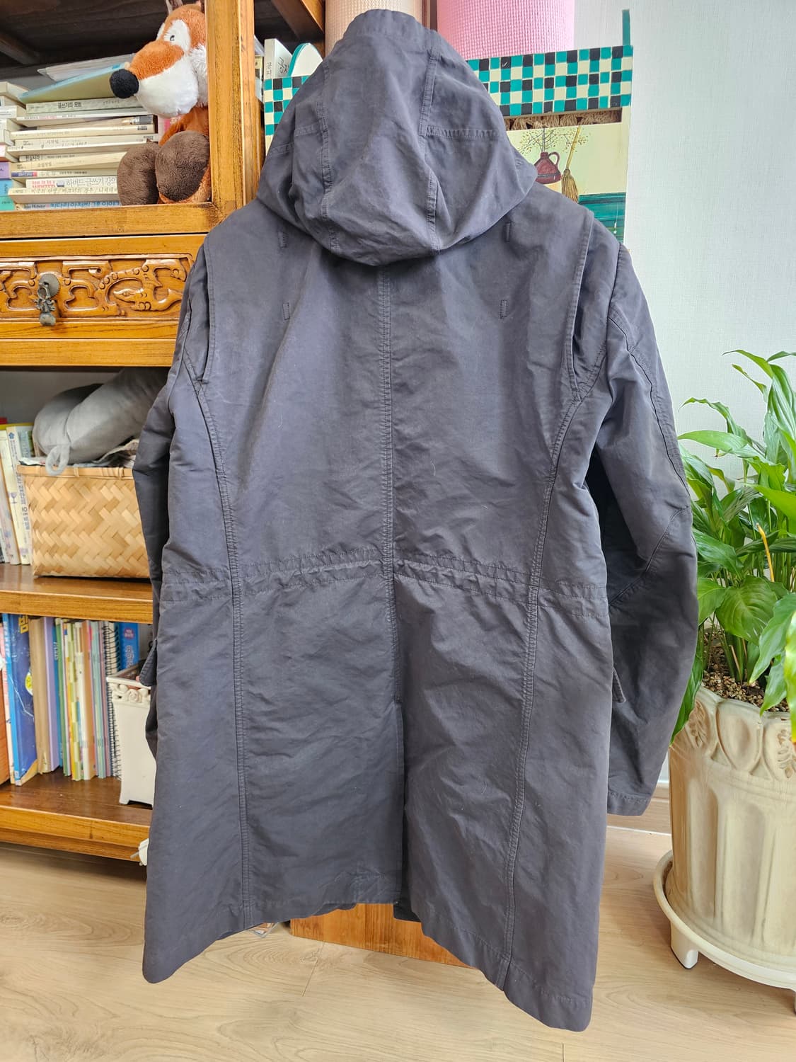 유일매물.씨피 CP컴퍼니 롱 야상 자켓 팔아요.다크 그레이 100 사이즈 상품이미지4