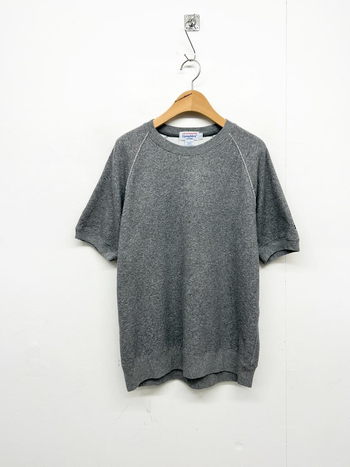 짐플렉스 회색 반팔 맨투맨 티셔츠 상품이미지1