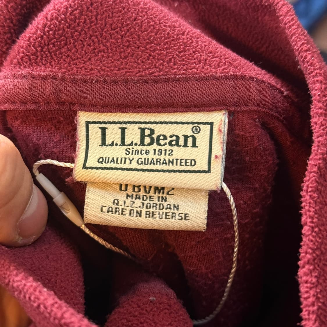 엘엘빈 플리스 하프집업 아노락 집업 버건디 상품이미지6