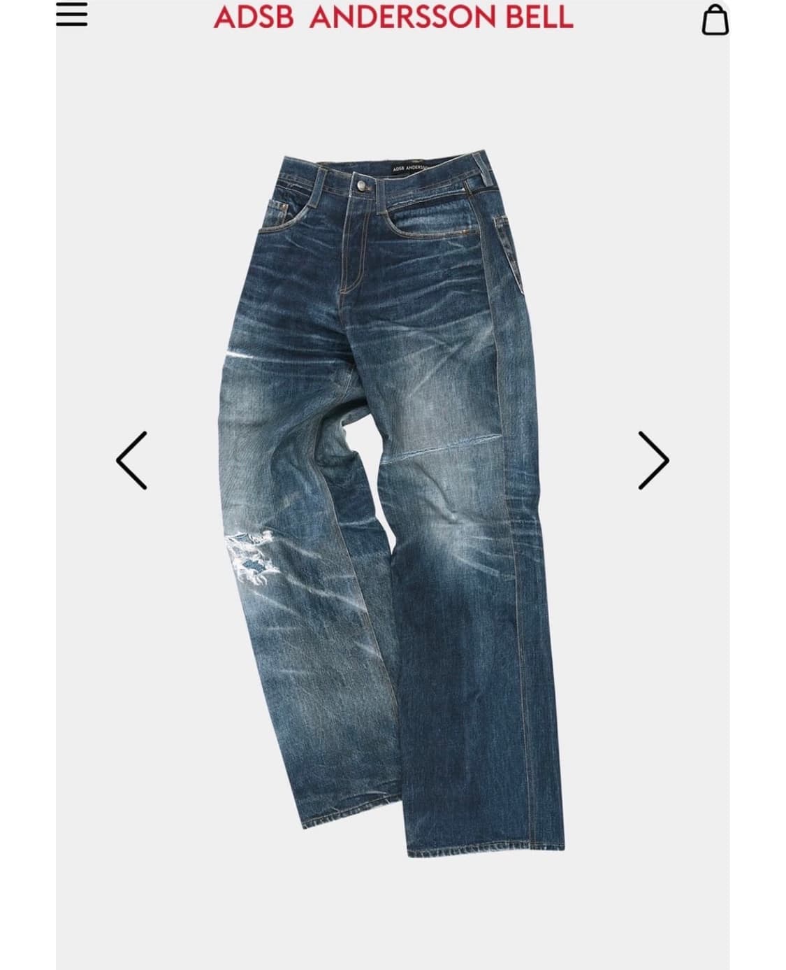 엔더슨벨 프린트 데님 팬츠 상품이미지2