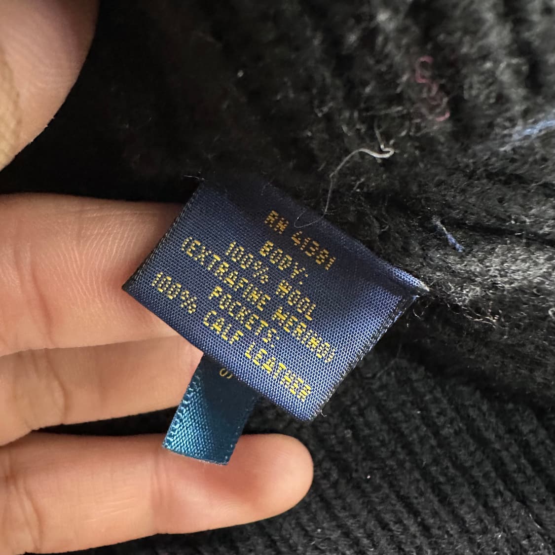 폴로 랄프로렌 울 터틀넥 레더포켓 원피스 상품이미지6