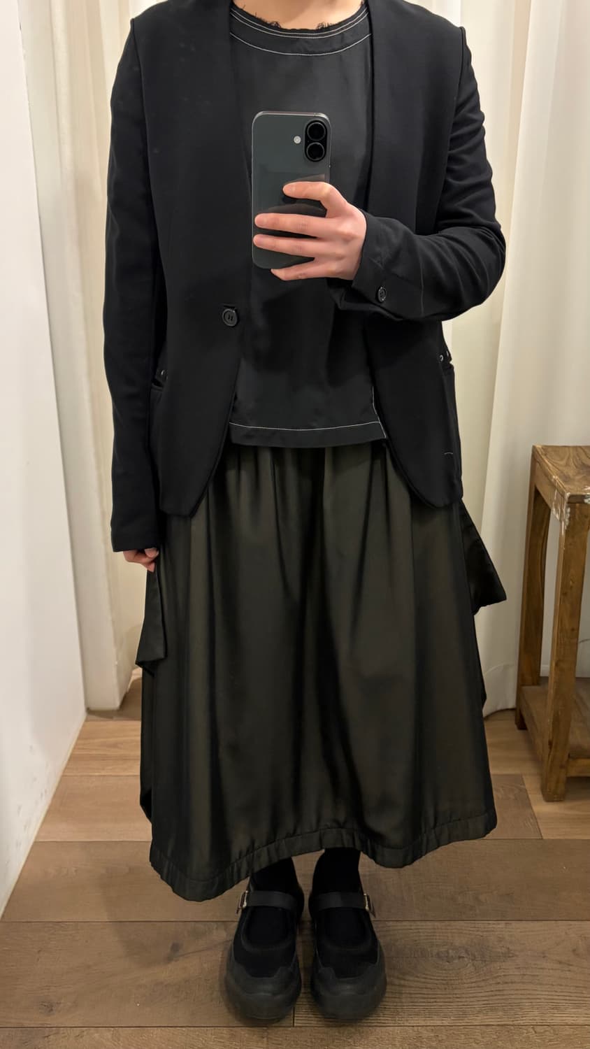 Eyelet Pocket No-Collar Jacket 상품이미지2