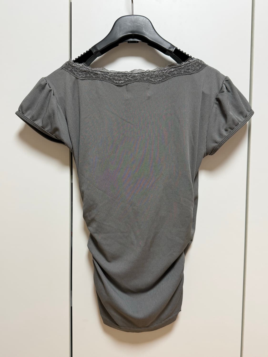 스컬프터 레이스 랩 티셔츠 챠콜 상품이미지3