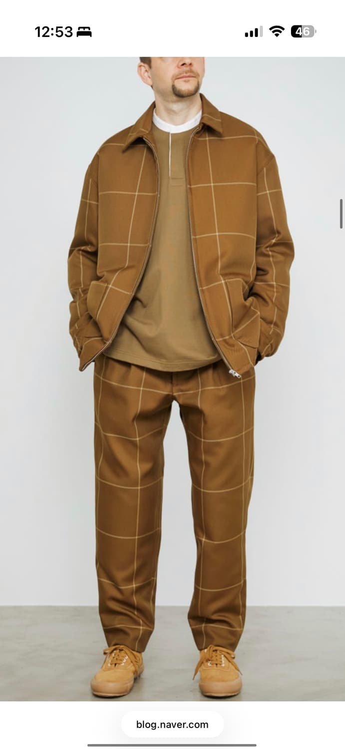 Graphpaper 남성 체크 자켓 사이즈 1 GM193-30055 상품이미지1