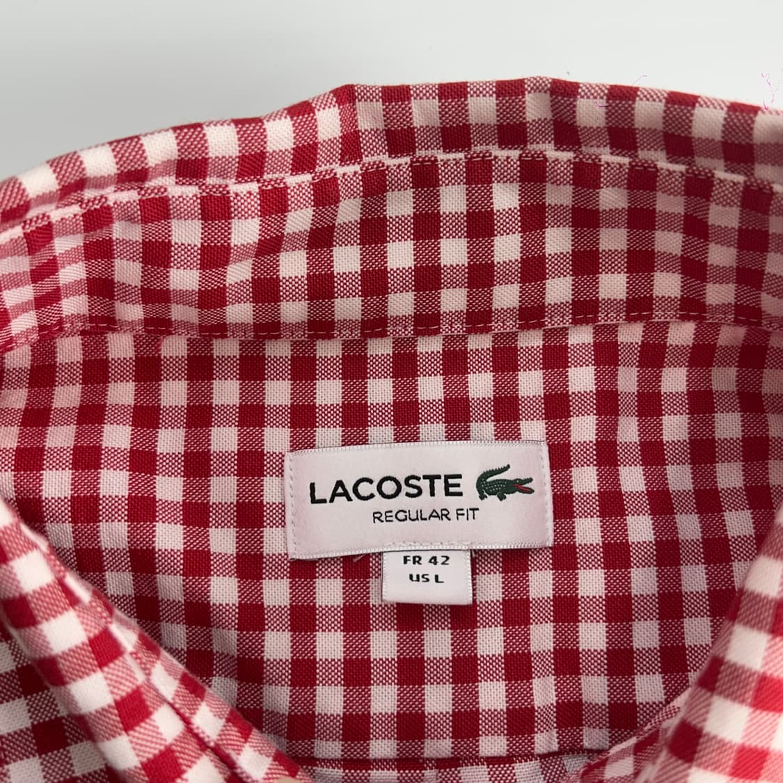 Lacoste 라코스테 레드 체크 셔츠 상품이미지5