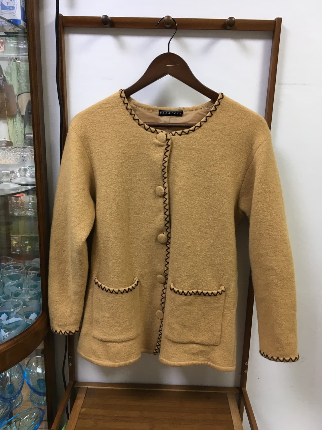 머스타드 콩단추 아우터 상품이미지1