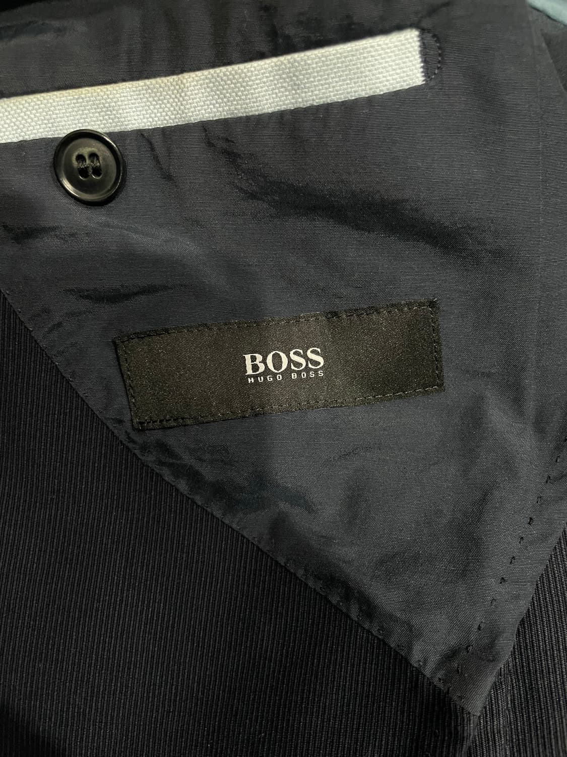 휴고 보스 남성 네이비 코두로이 면 자켓 52 사이즈 상품이미지3