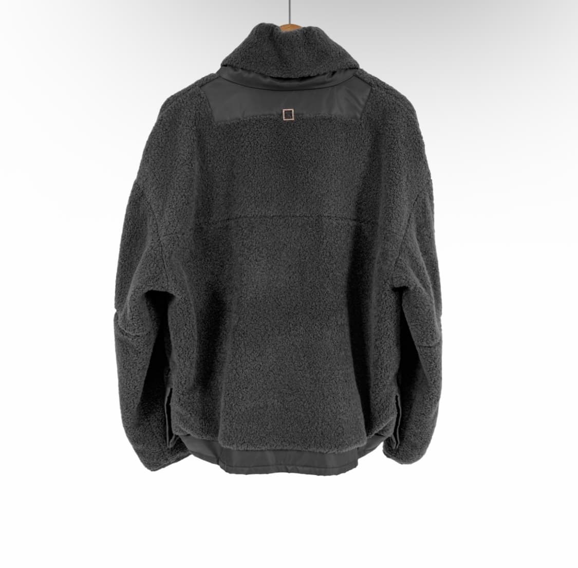 [48] 우영미 남성 21fw 부클 하이넥 후리스 점퍼 자켓 그레이 상품이미지3