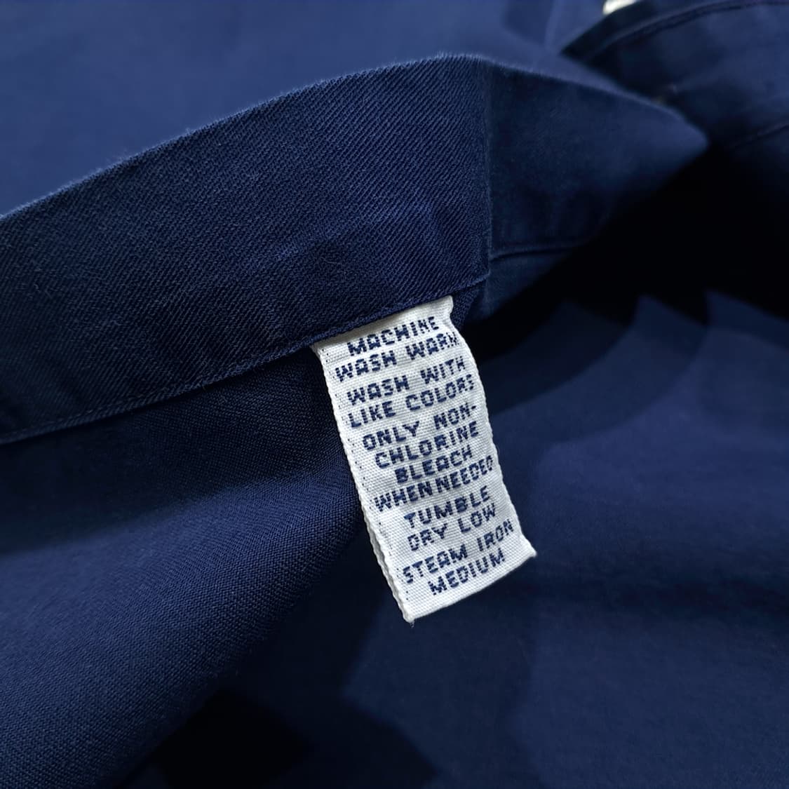 CL726 XL 폴로 90s 코튼 버튼다운 로얄네이비 셔츠 남방 상품이미지5