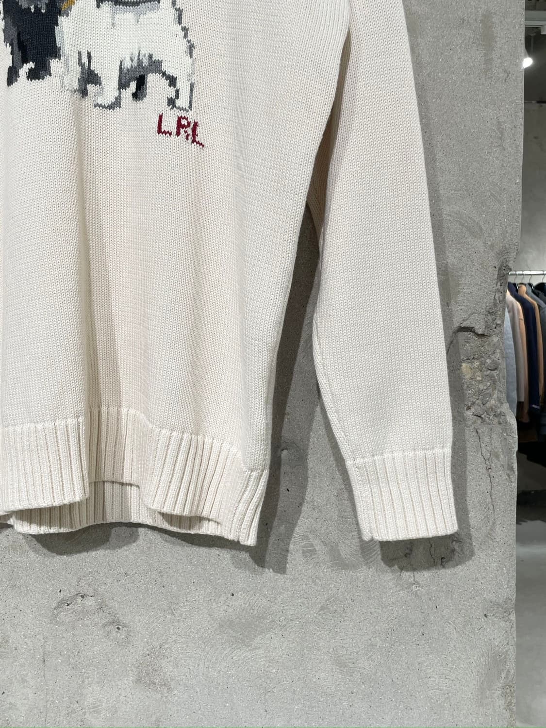 로렌 랄프로렌 아이보리 도그 인타르시아 스웨터 상품이미지5