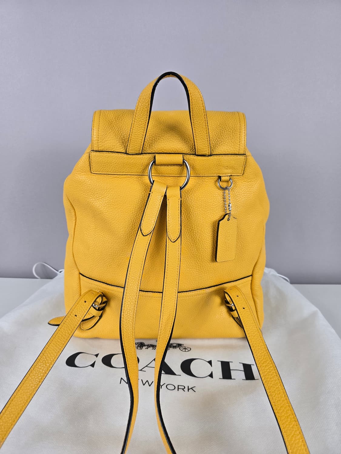 COACH 코치 레더 가죽 턴락 배낭 백팩 가방 정품 상품이미지3