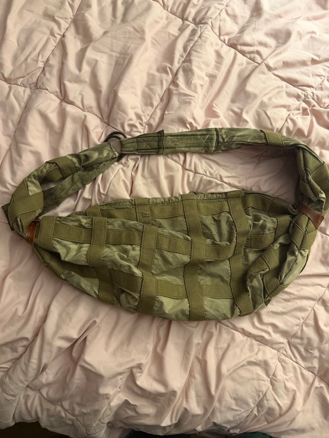 캐피탈 스너프킨 코튼 레더 프리스너 크래프트 백 카키 상품이미지4