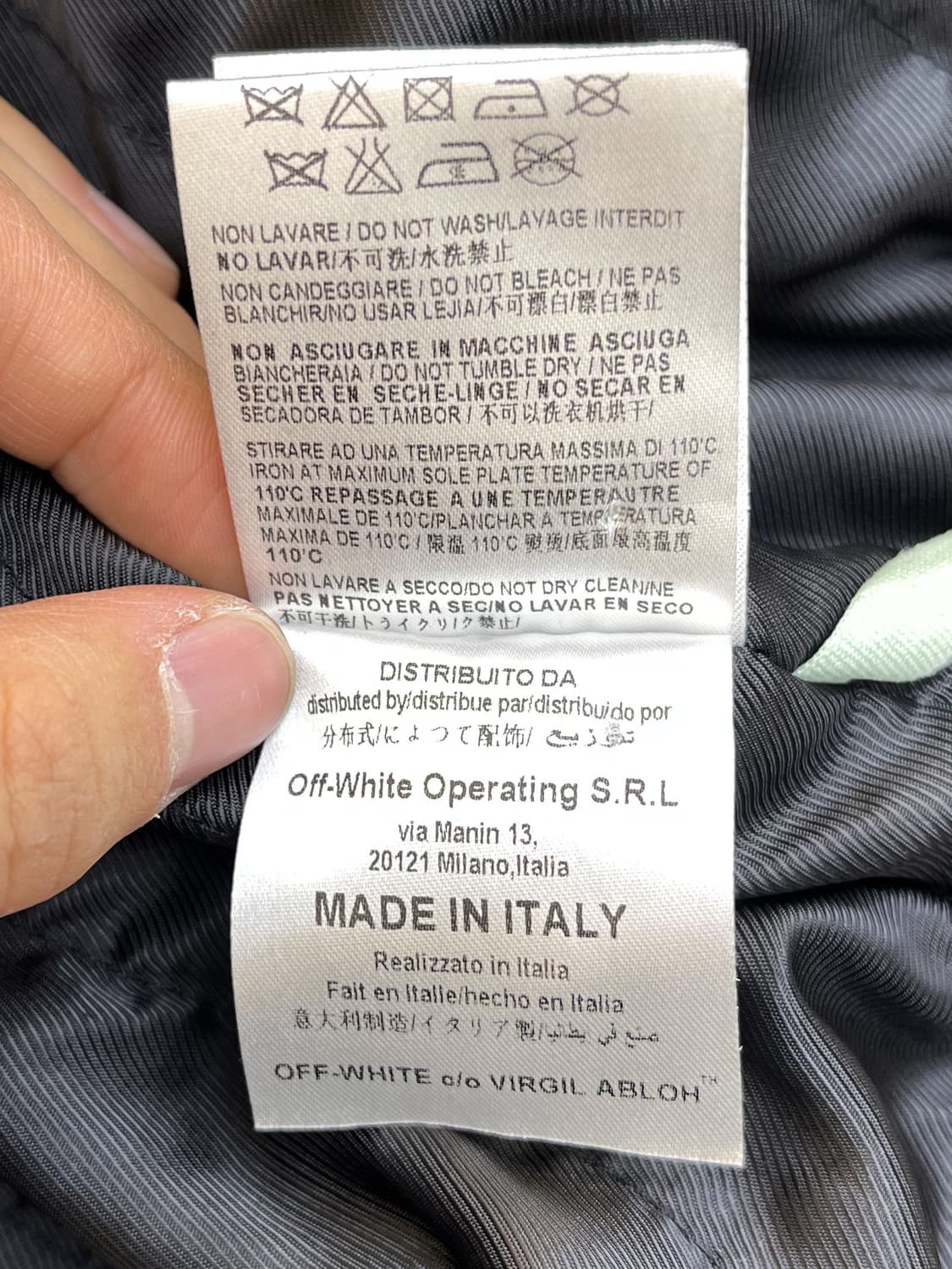 오프화이트 x 바니스 뉴욕 프레임 오프 마인드 큐프로 봄버 자켓 상품이미지10