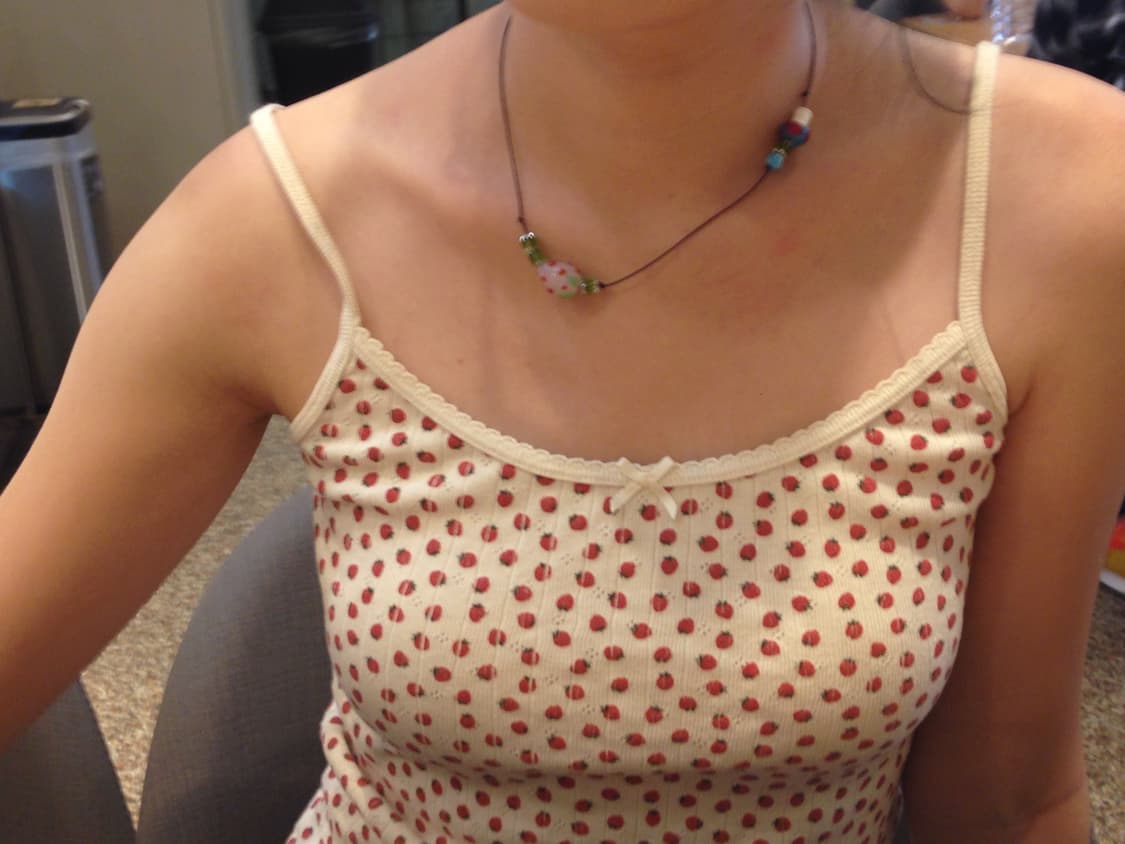 🍓strawberry mushroom necklace 상품이미지2